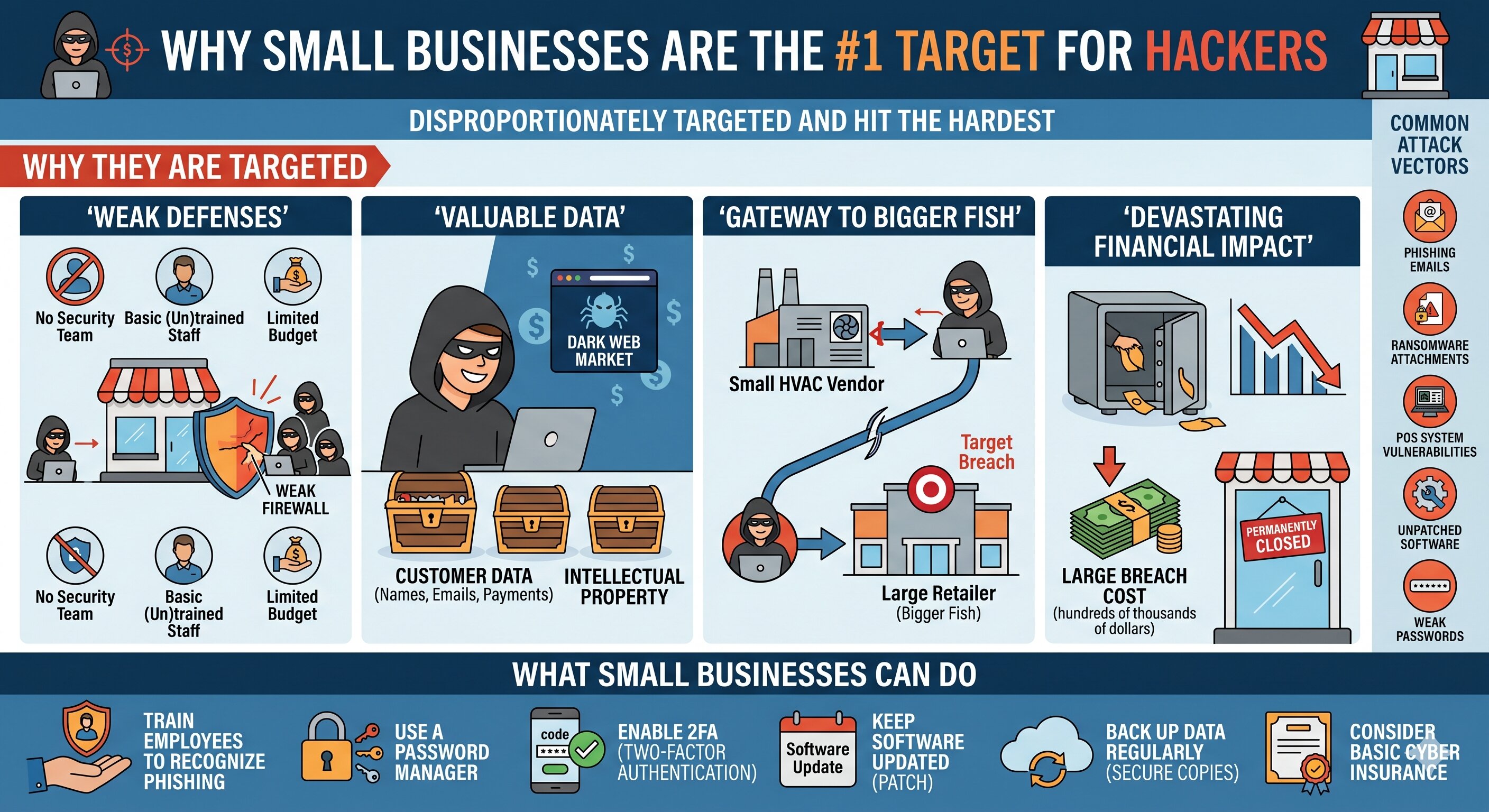 Why Small Businesses Are the #1 Target for Hackers