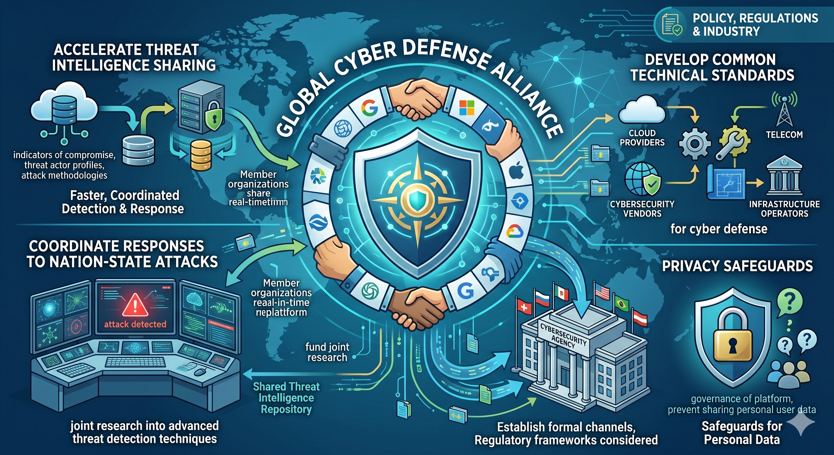 Tech Giants Unite to Form Alliance Against Nation-State Cyber Threats