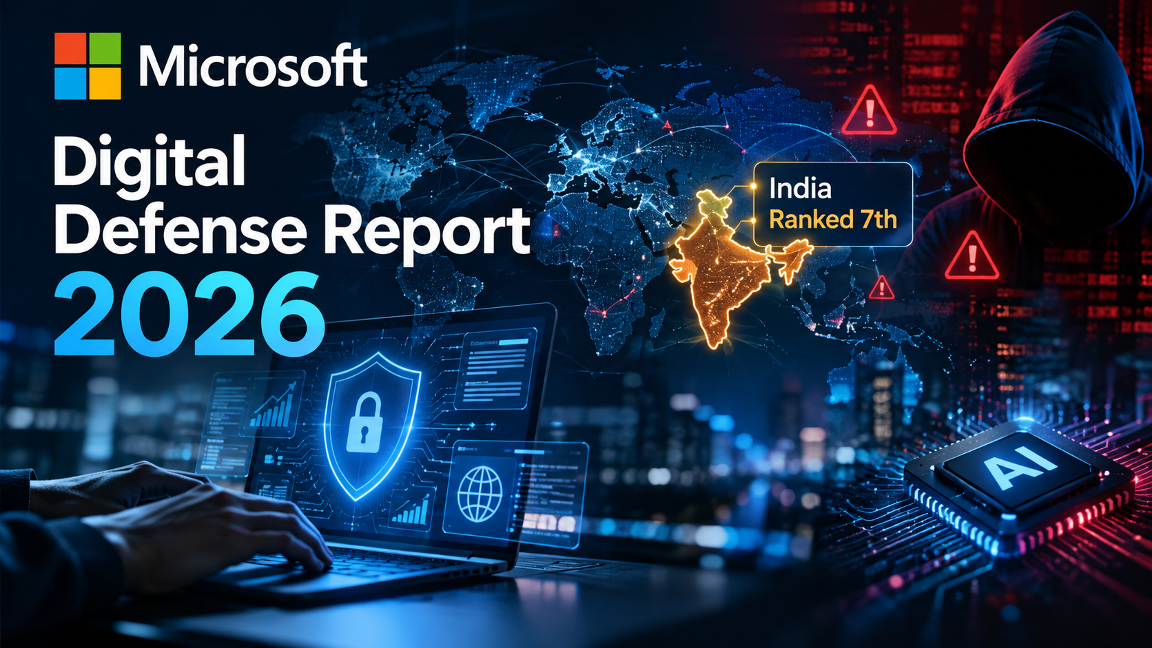 Microsoft Digital Defense Report 2026: India Among Countries Most Impacted by Cyber Threats