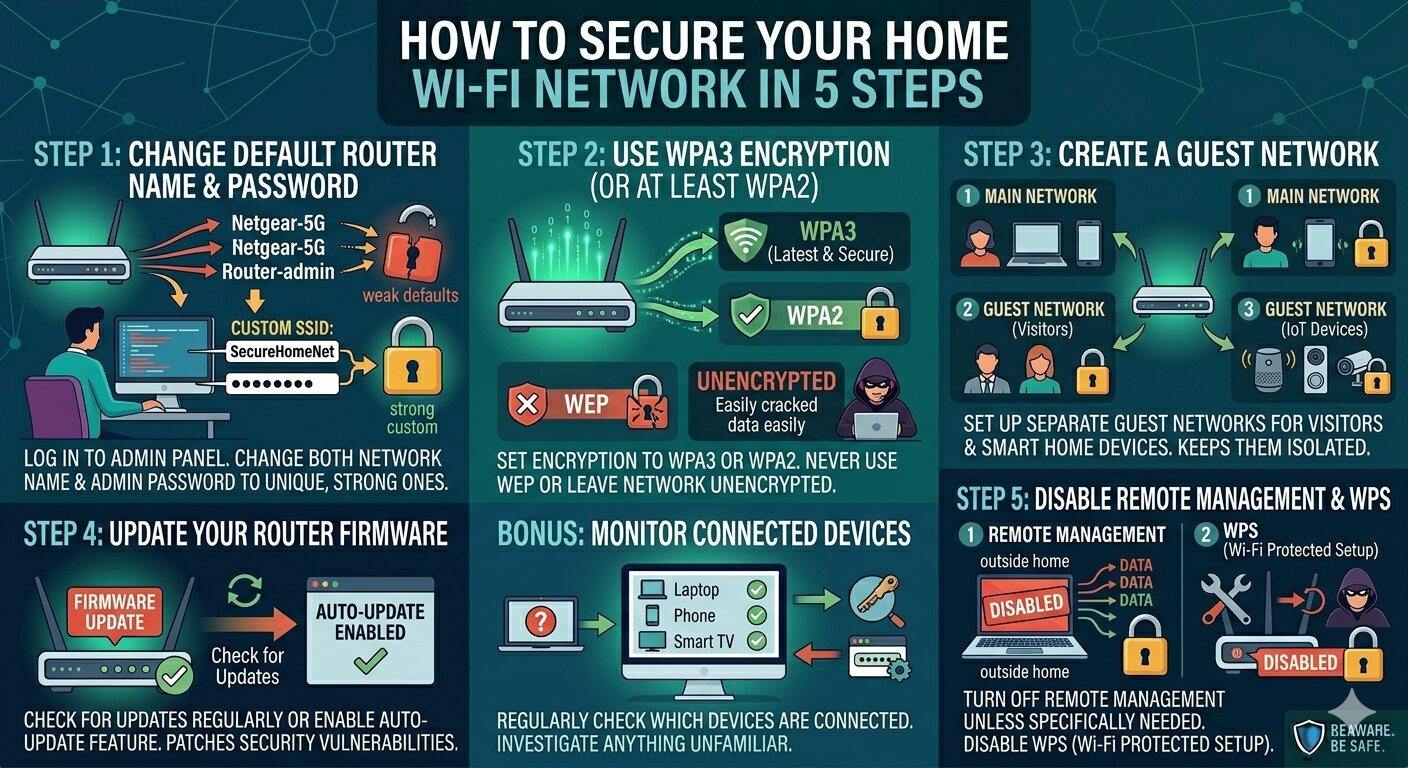 How to Secure Your Home Wi-Fi Network in 5 Steps