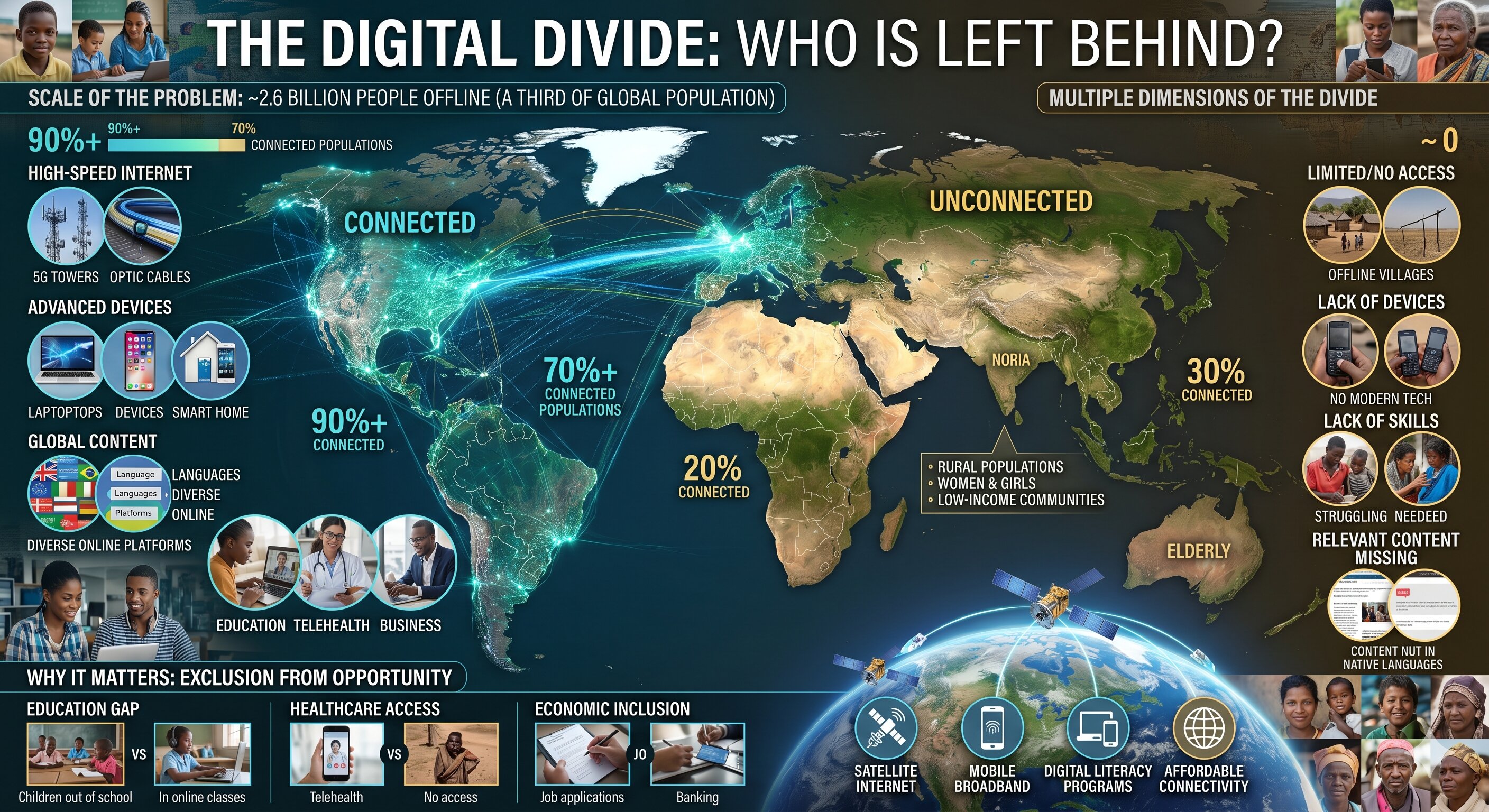 The Digital Divide: Why Half the World Is Still Left Behind by Technology