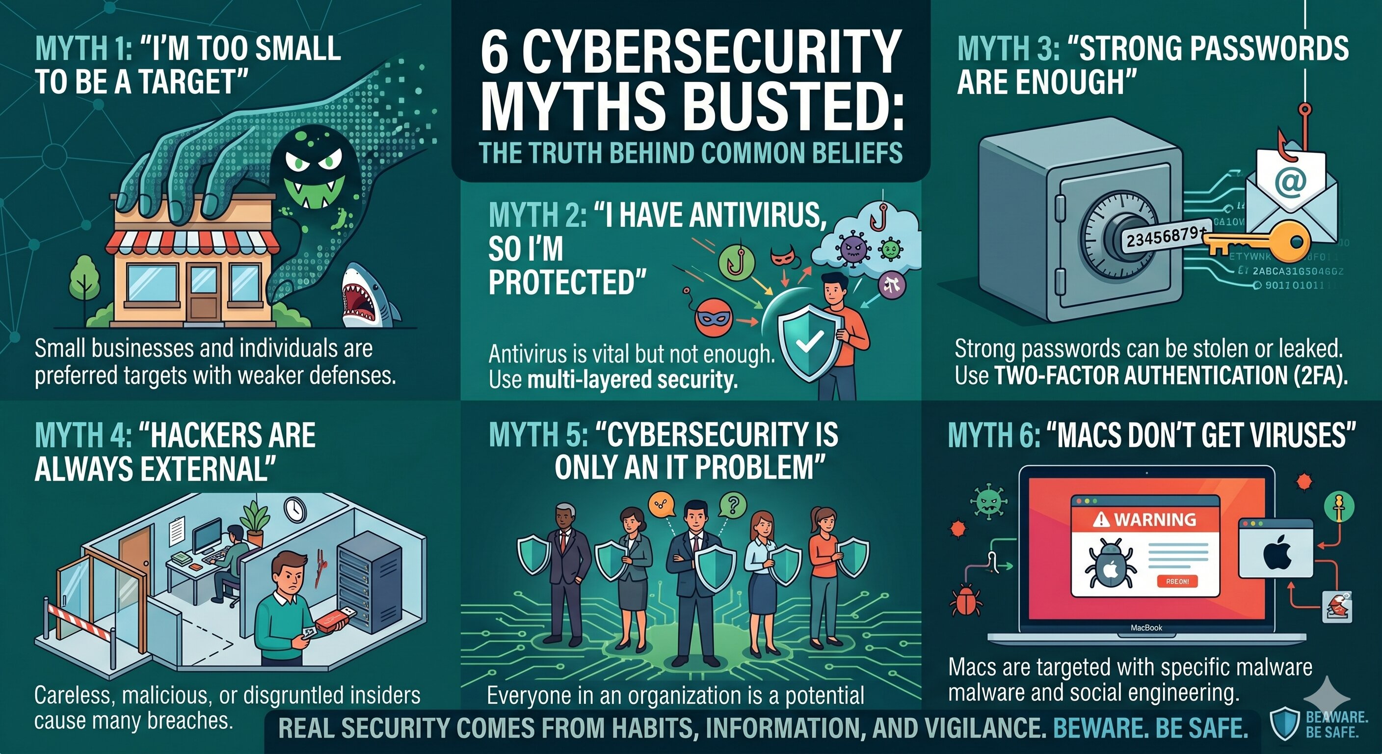 Cybersecurity Myths You Need to Stop Believing