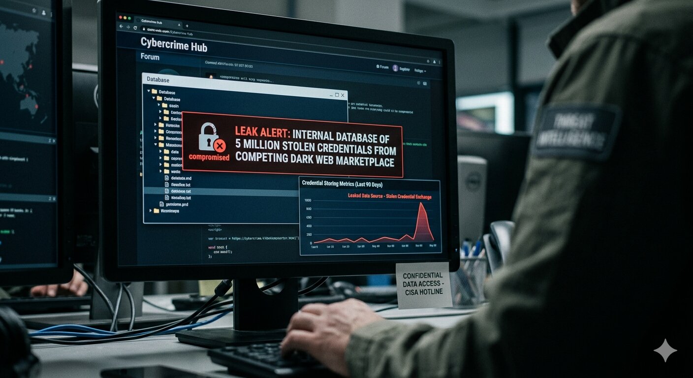 Dark Web Marketplace Leaks Database of 5 Million Stolen Credentials