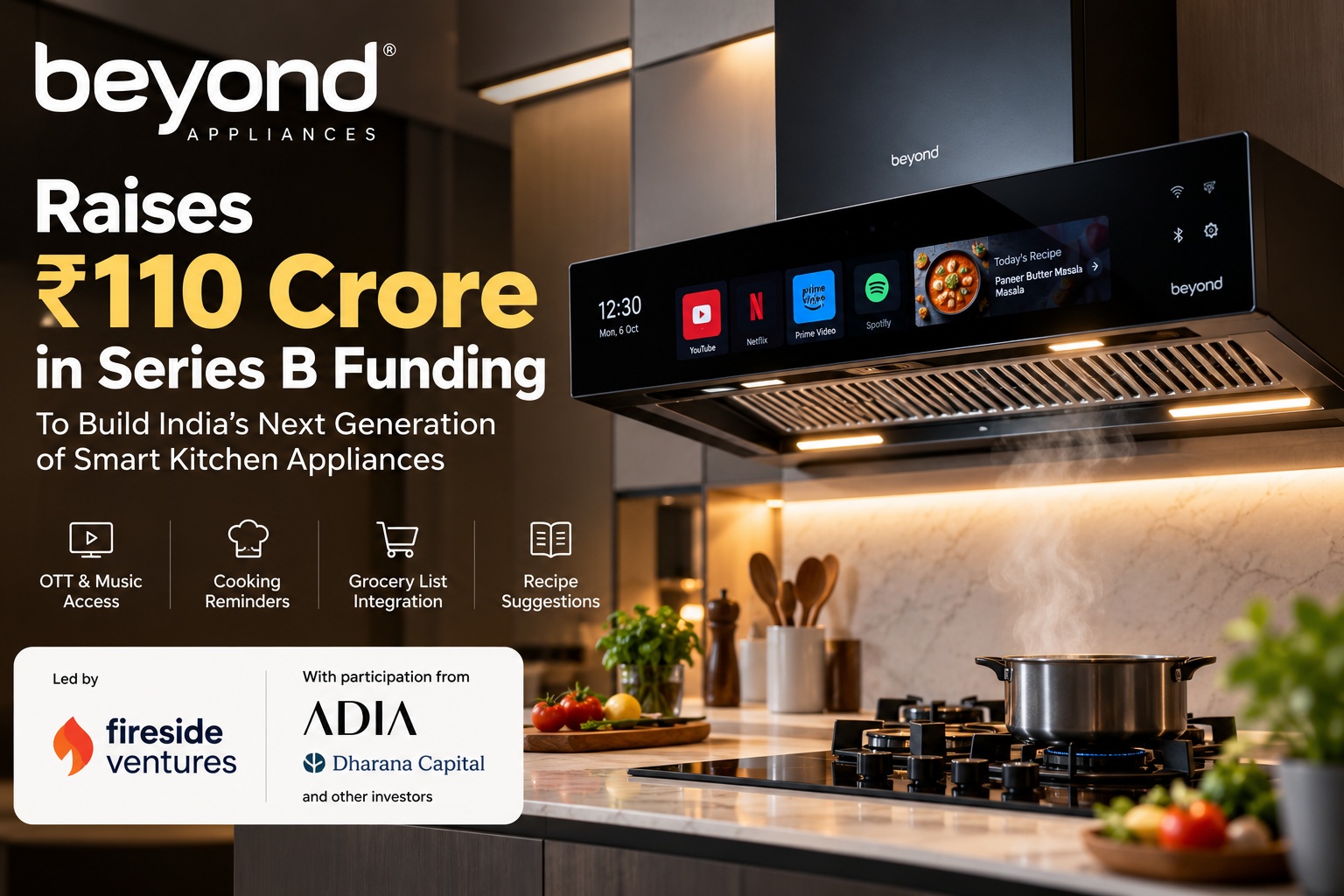 Beyond Appliances Raises ₹110 Crore to Build India’s Next Generation of Smart Kitchen Appliances