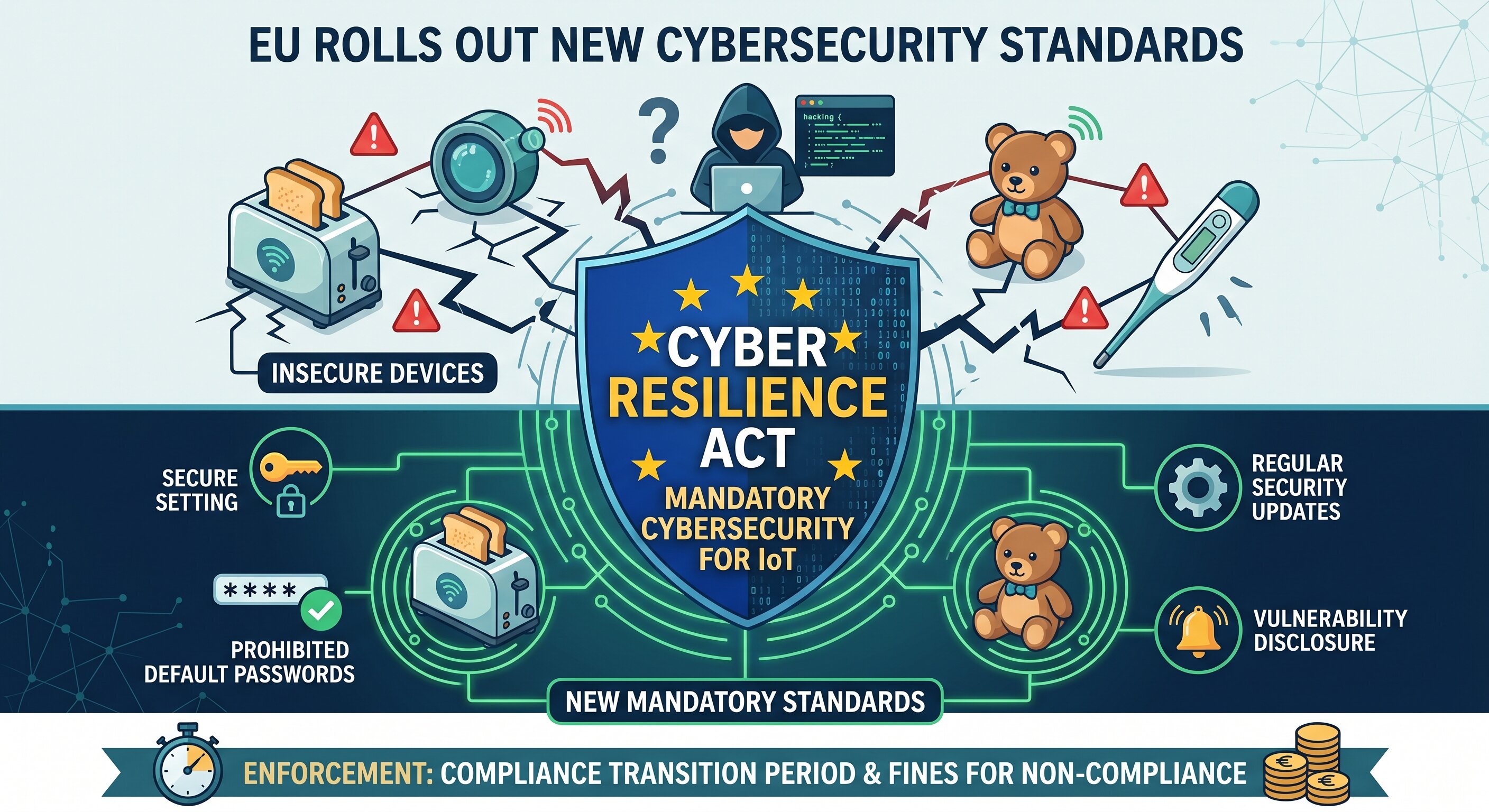 EU Rolls Out New Mandatory Cybersecurity Standards for IoT Devices