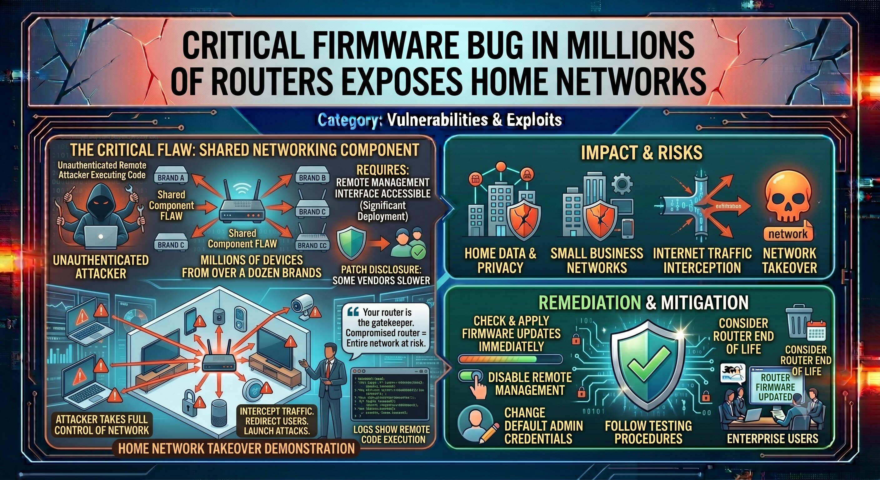Firmware Bug in Millions of Routers Leaves Home Networks Exposed