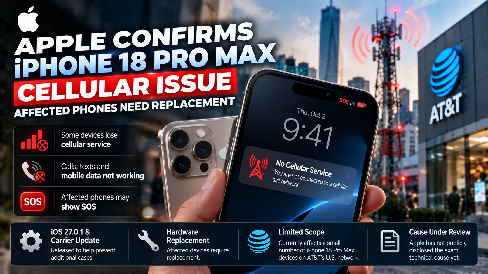 Apple Confirms iPhone 18 Pro Max Cellular Issue — Affected Phones Need Replacement