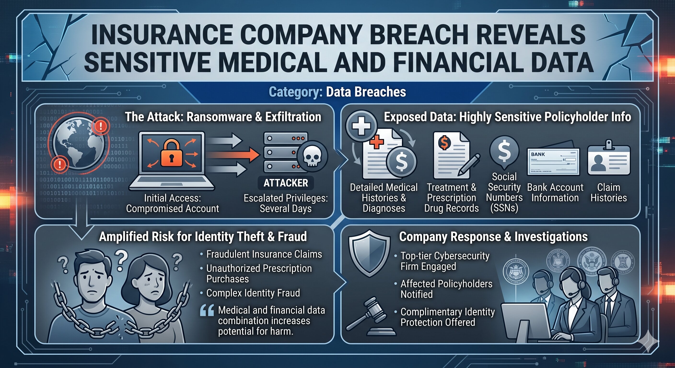 Insurance Company Breach Reveals Sensitive Medical and Financial Data