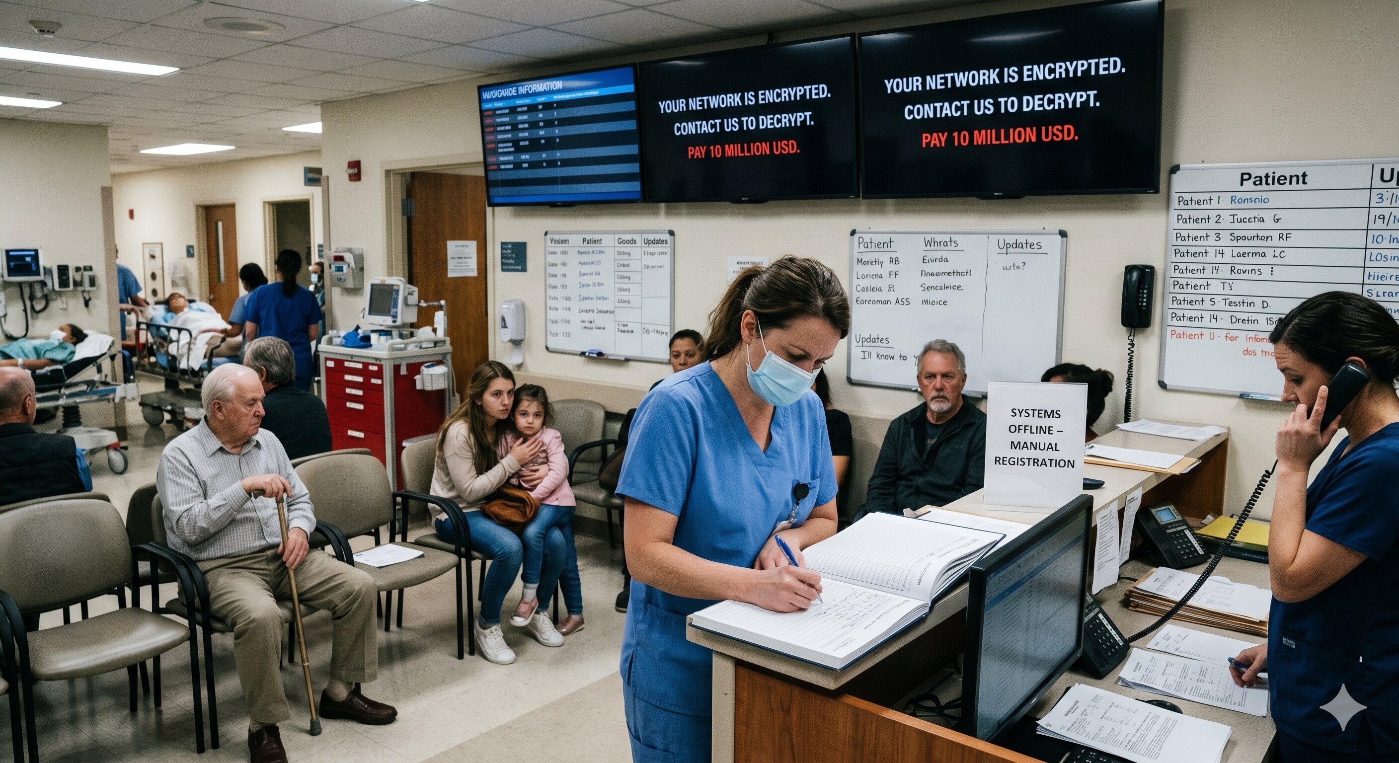 Ransomware Attack Cripples Major Hospital Network Across Three States