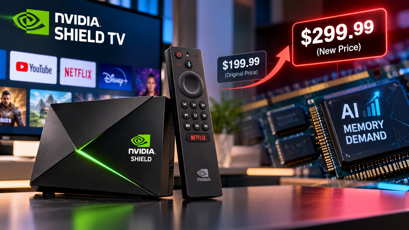 Nvidia Raises Shield TV Pro Price by $100 Amid AI-Driven Memory Shortage