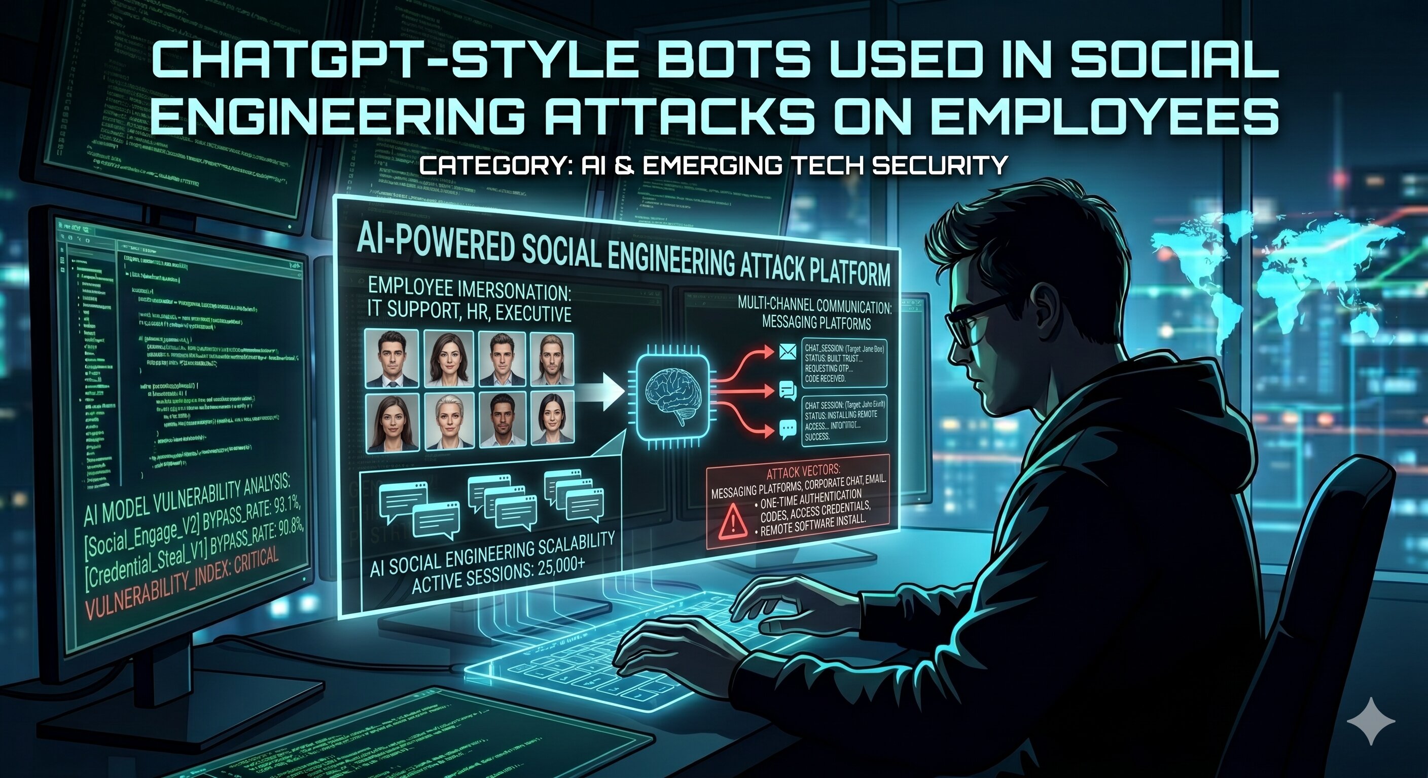 ChatGPT-Style Bots Used in Social Engineering Attacks on Employees