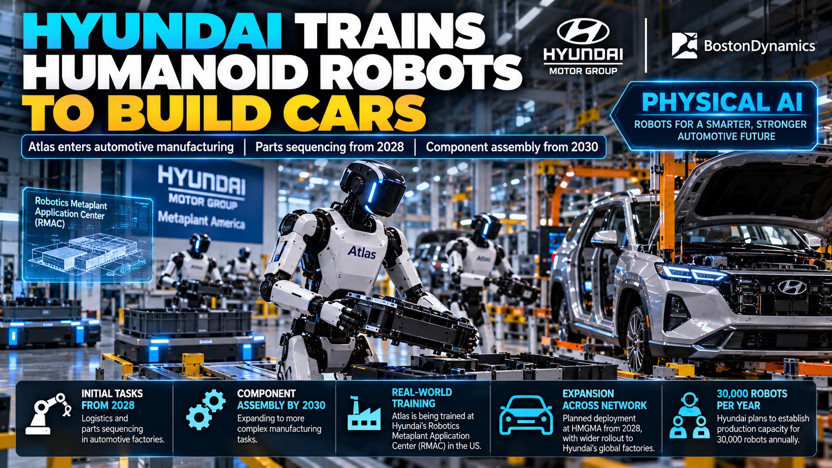 Hyundai Is Training Humanoid Robots to Build Cars With AI