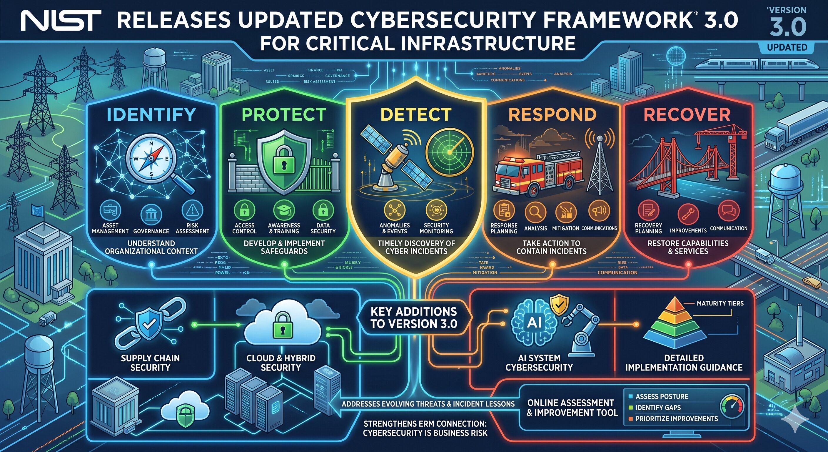 NIST Releases Updated Cybersecurity Framework 3.0 for Critical Infrastructure