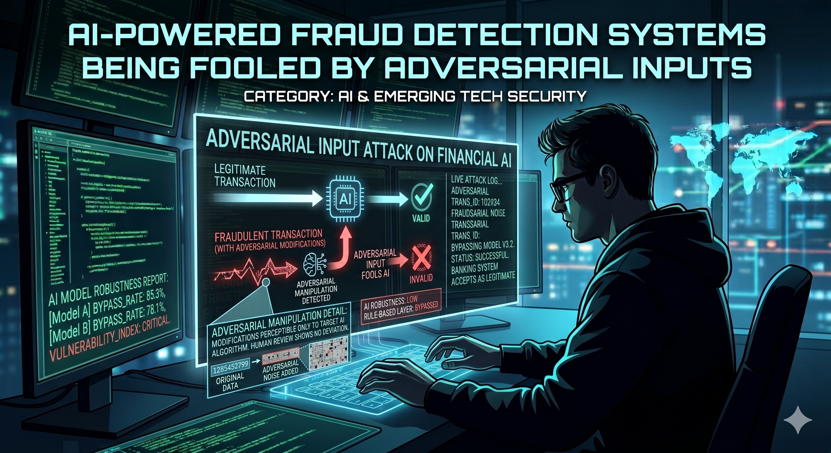 AI-Powered Fraud Detection Systems Being Fooled by Adversarial Inputs