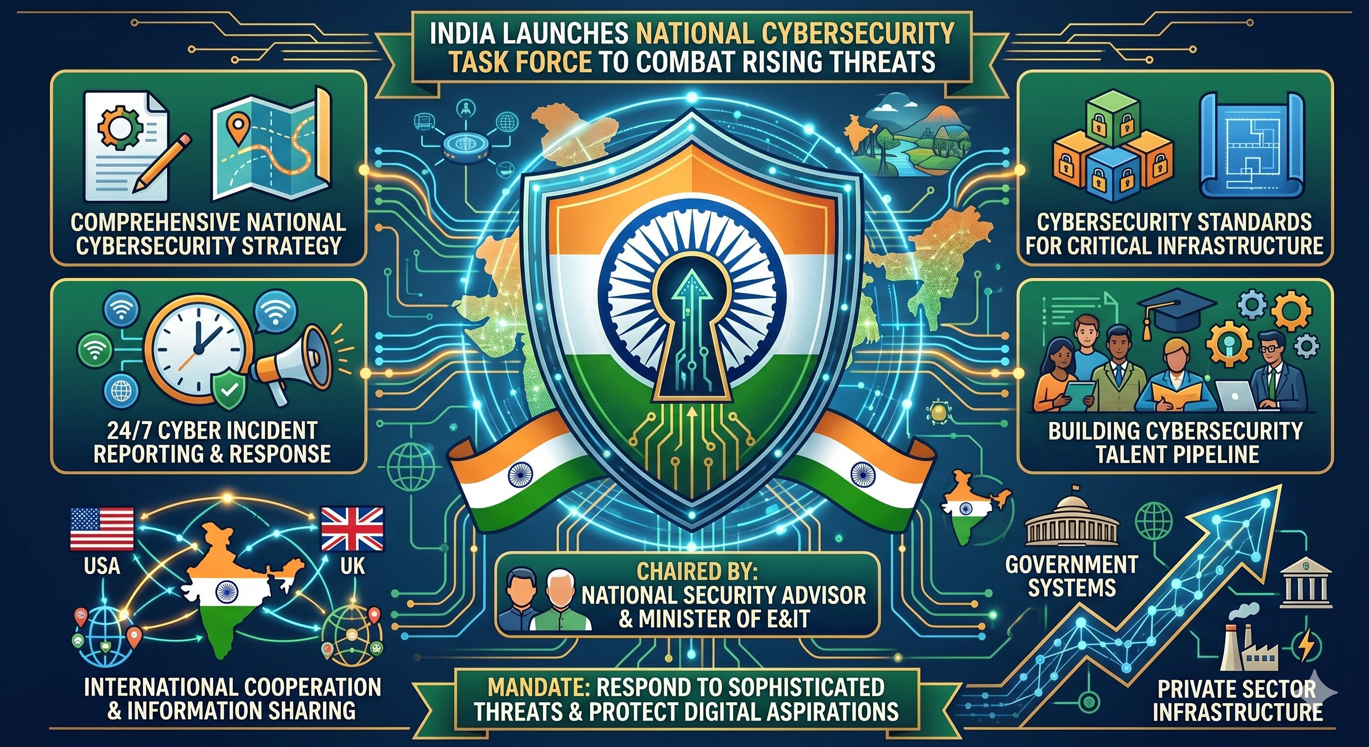 India Launches National Cybersecurity Task Force to Combat Rising Threats