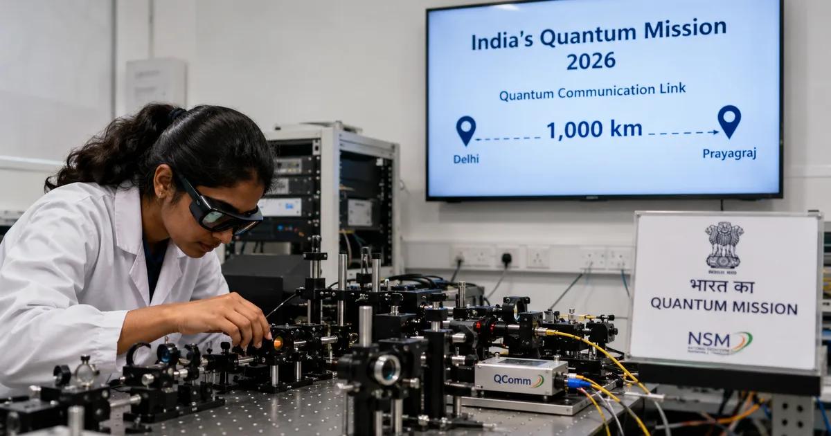 India Demonstrates First 5.56 km Free-Space Quantum Key Distribution Link