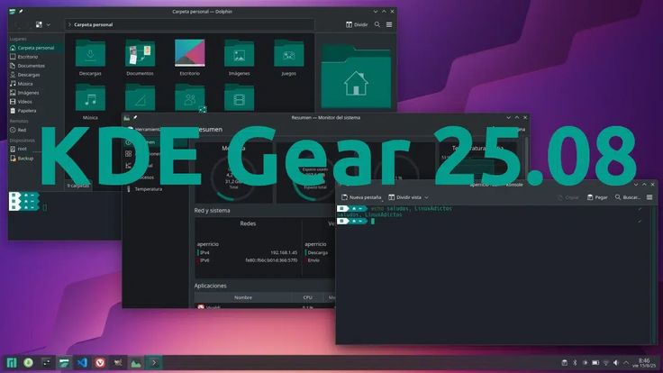 KDE Gear 25.08, KDE Gear, KDE, Linux, Open Source, Dolphin, Productivity Apps, Cross-Platform, Desktop Software, Technology News