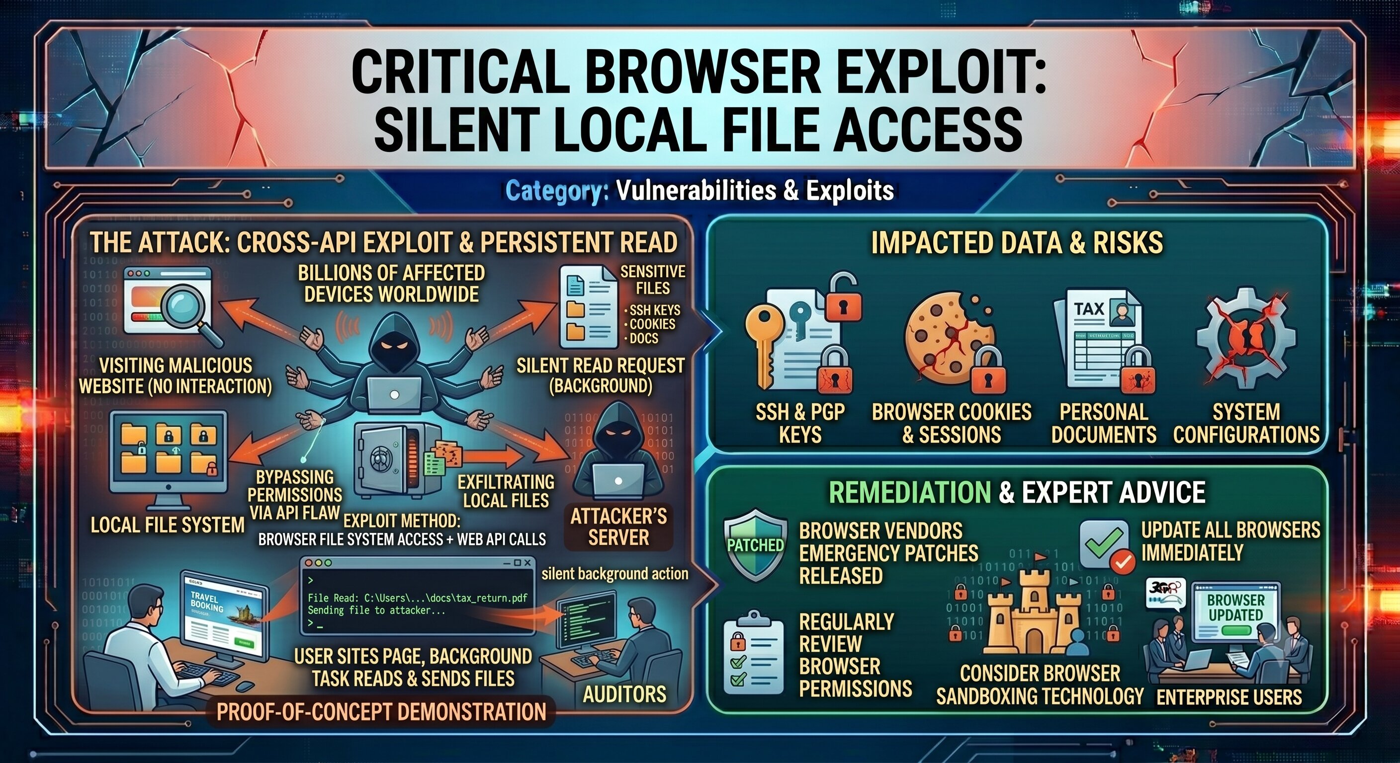 New Browser Exploit Allows Websites to Access Local Files Silently