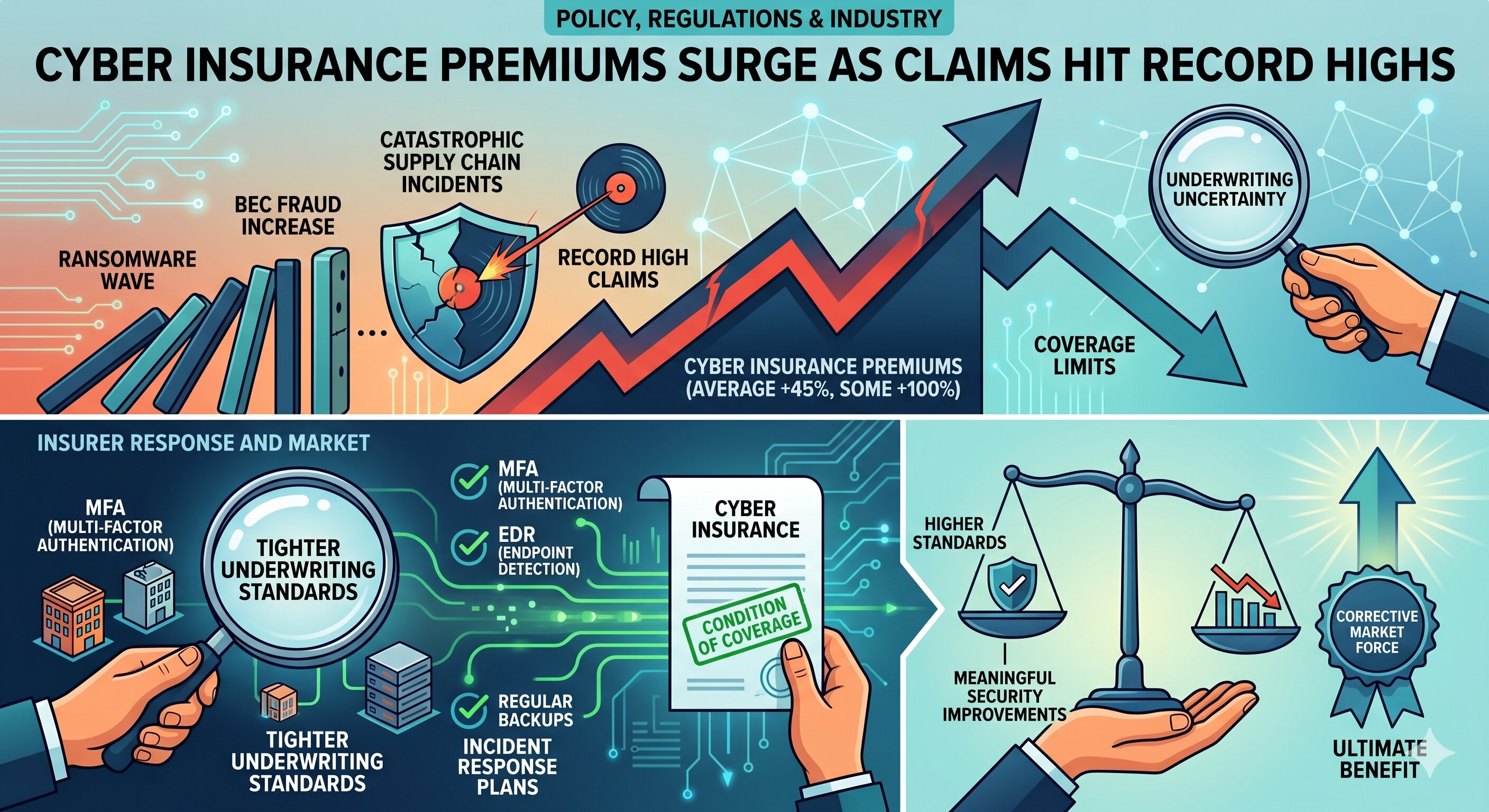 Cyber Insurance Premiums Surge as Claims Hit Record Highs