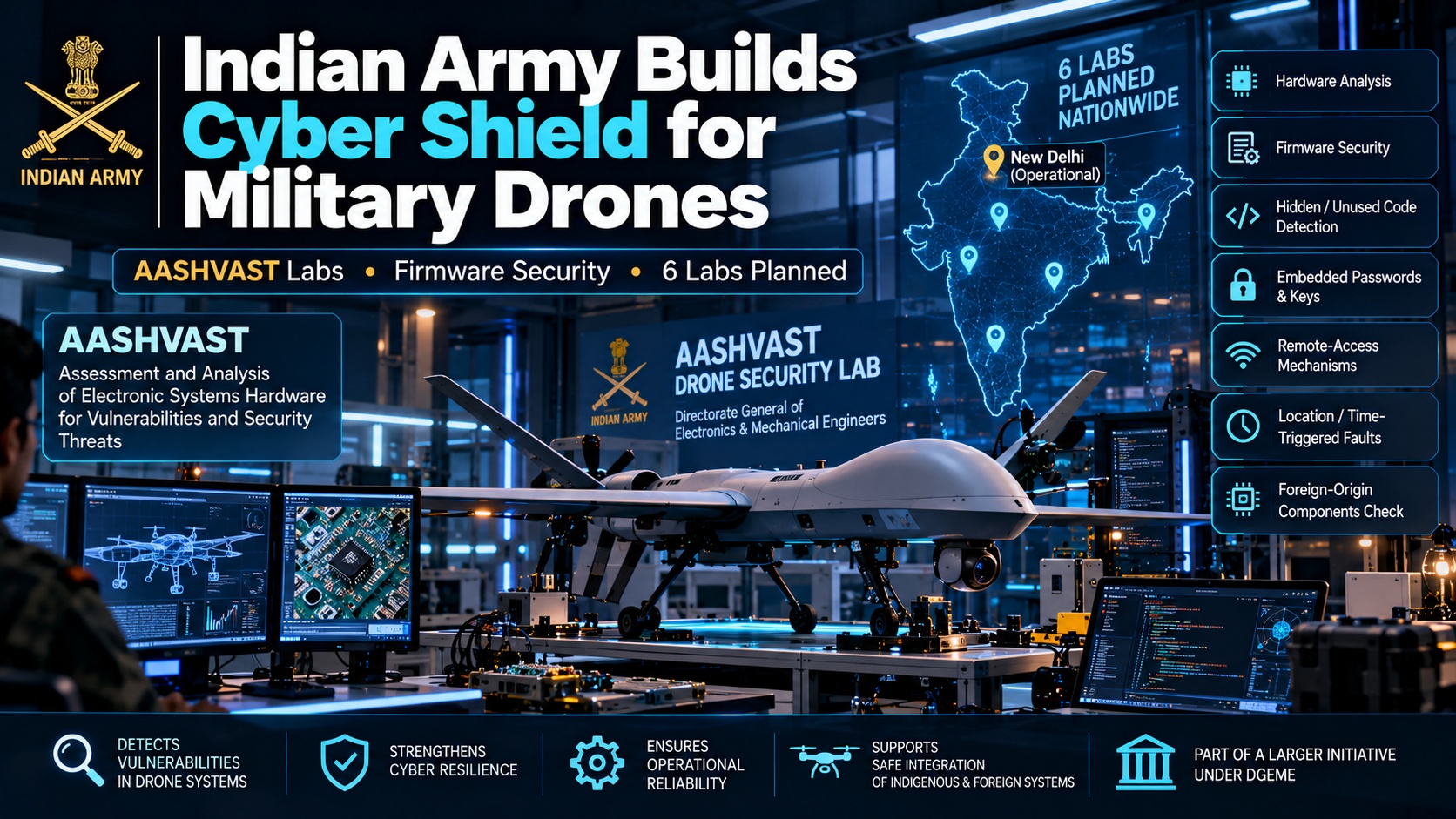 Indian Army Builds Cyber Shield for Military Drones With AASHVAST Labs
